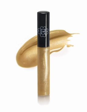 Lip Gloss 7ml 90% Organic Moisturizing Lip gloss Non Sticky Shiny Natural Colorants For Light Glossy Coverage Gluten Free Paraben Free | Gold Glitter | Bronze Bollywood