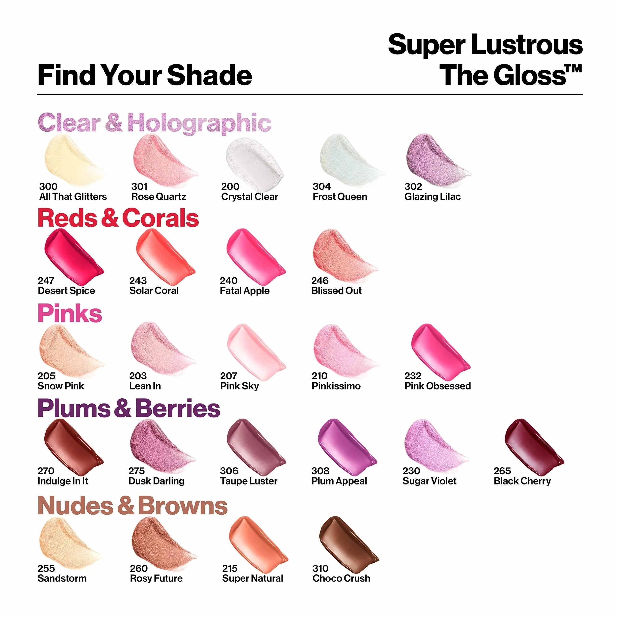 Lip Gloss by Revlon, Super Lustrous The Gloss, Non-Sticky, High Shine Finish, 260 Rosy Future