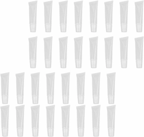 Lip Gloss Clear Lip Gloss Clear 60pcs Empty Lip Gloss Tubes Clear Refillable Lip Gloss Containers for Cosmetic Lip Gloss Balm 15g (White) Lip Plumper Gloss Clear Travel Container ( Color : White , Siz