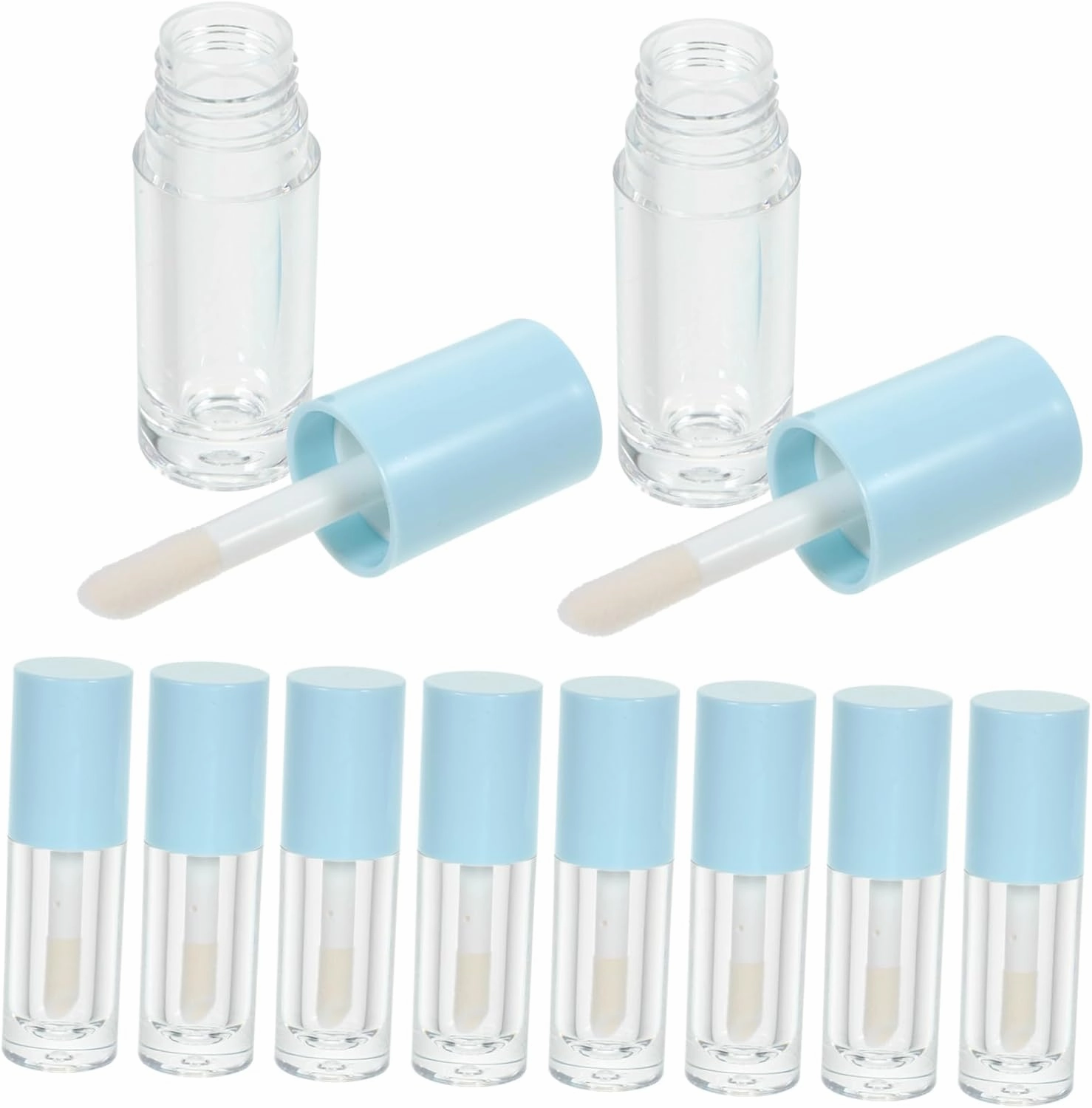 Lip Gloss Containers Empty 14pcs Plastic Lip Gloss Tubes with Tight-Fitting Lid