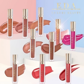 Lip Gloss, Non-Sticky, High Shine Finish Liquid Lipstick, Sparkling Peach, Shimmer (Love Dose)