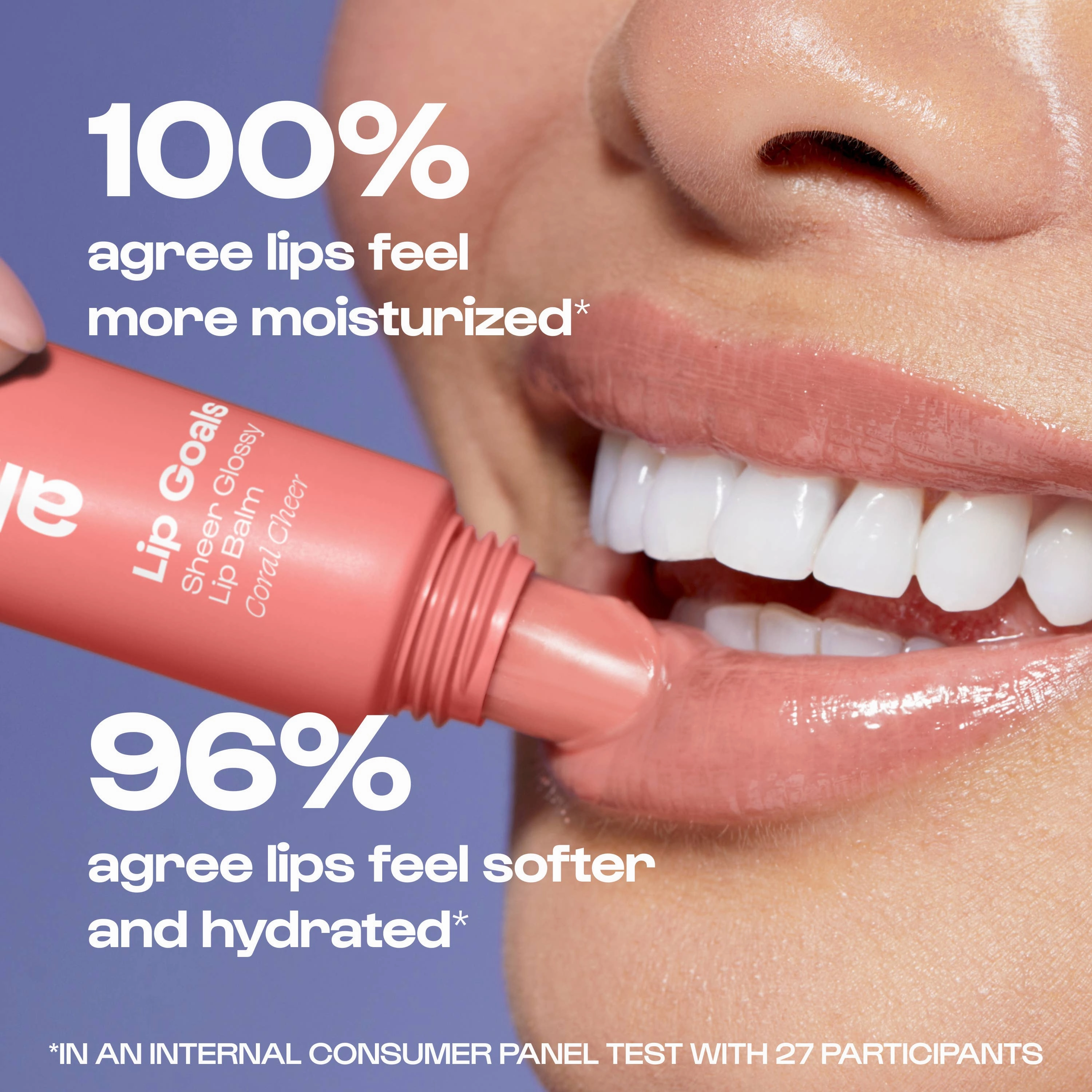 Lip Goals Glossy Lip Balm in sheer Coral Cheer / Gifts / SPA