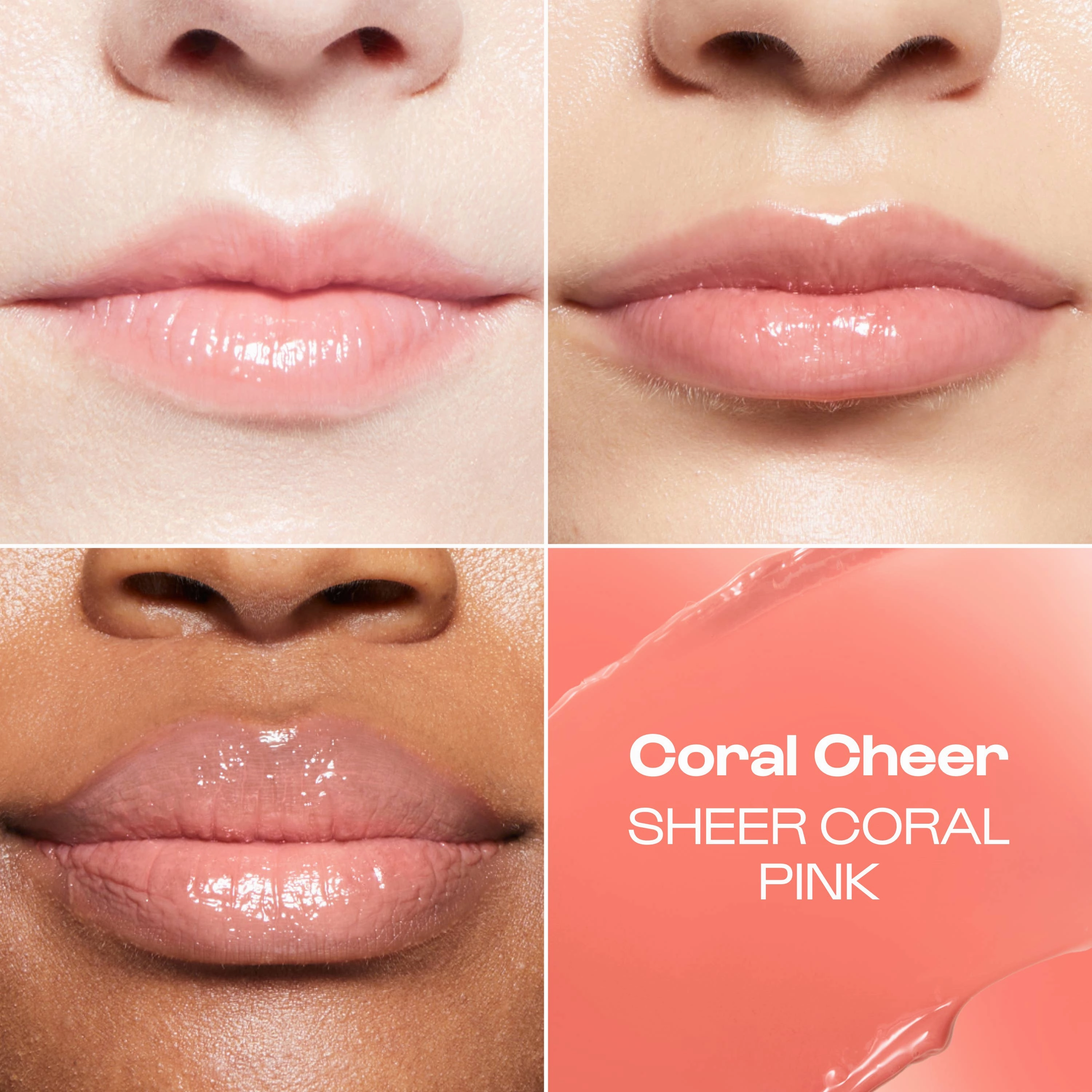 Lip Goals Glossy Lip Balm in sheer Coral Cheer / Gifts / SPA