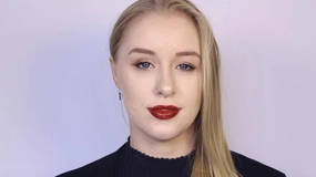 LIP INK Sky Red Liquid Lipstick 100% Smearproof Long-Lasting Waterproof Vegan Wax-Free Organic Kosher Natural Botanical 247 Confidence cosmetics USA Self Manufactured Factory Direct Since 1995