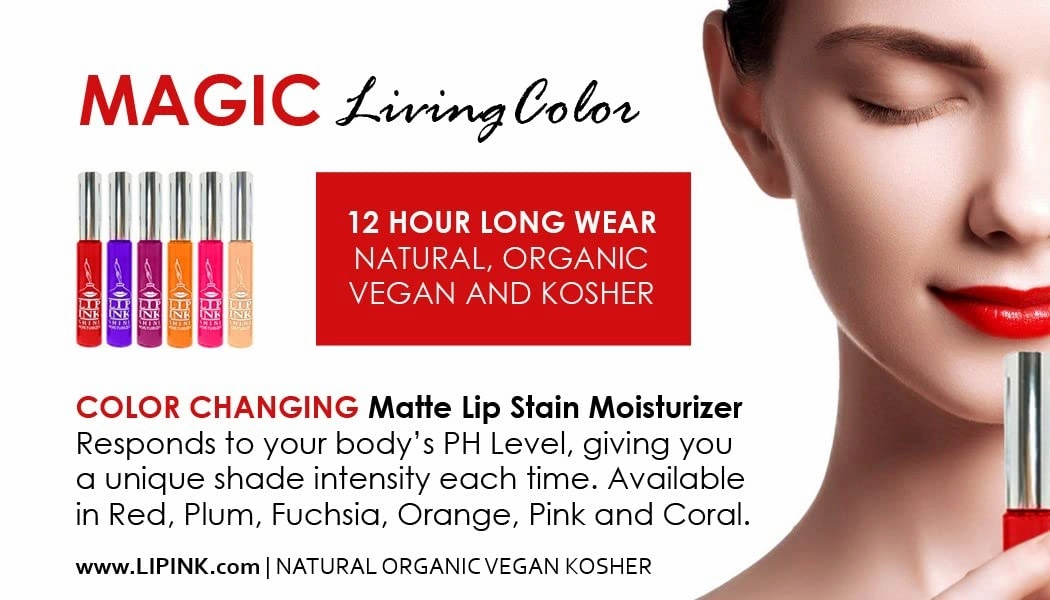 LIP INK® Vegan Magic Living Color Lip Stain Moisturizer (Fuchsia)