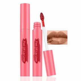 Lip Liner - Lip Stain Peel Off, Long-Lasting Moisturizing Waterproof Lip Stain Transfer-Proof with Matte Finish Stay on All Day (Nude, Pack of 1)