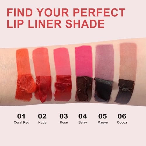 Lip Liner - Lip Stain Peel Off, Long-Lasting Moisturizing Waterproof Lip Stain Transfer-Proof with Matte Finish Stay on All Day (Nude, Pack of 1)