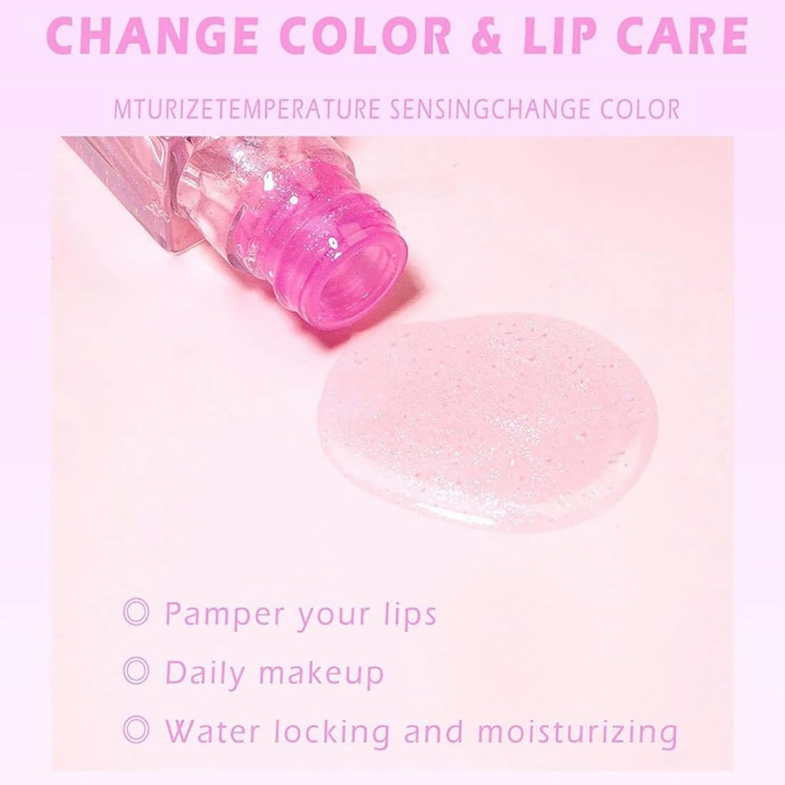 Lip Oil, Conversion Lip Stain, Hydrating, Magic Color Changing, 4PCS