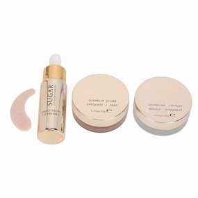 Lippenmaske, Lip 3pcs Lip Scrub Lip Care Oil Set Moisturizing Diminish Lines Portable Lip Scrub Oil Kit