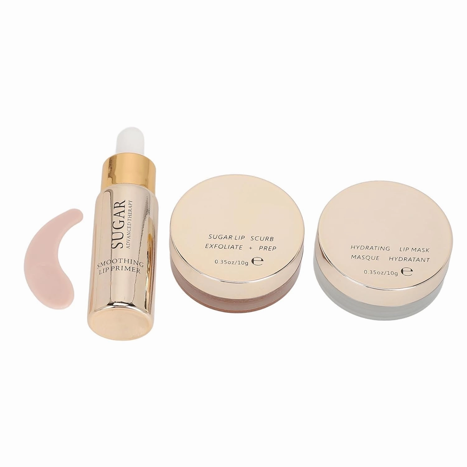 Lippenmaske, Lip 3pcs Lip Scrub Lip Care Oil Set Moisturizing Diminish Lines Portable Lip Scrub Oil Kit