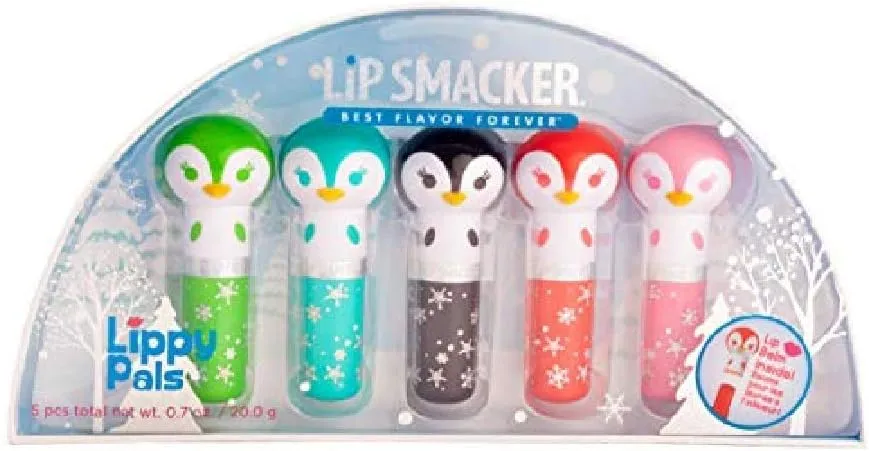 LIPPY PAL Lip Balm Set: Keep Lips Feeling Soft & Smooth with This Set of 5 Adorable Penguin-Shaped Lip balms! This Multi-Flavor Holiday Pack Delivers a moisturizing Soft Shine. Perfect as a Gift!