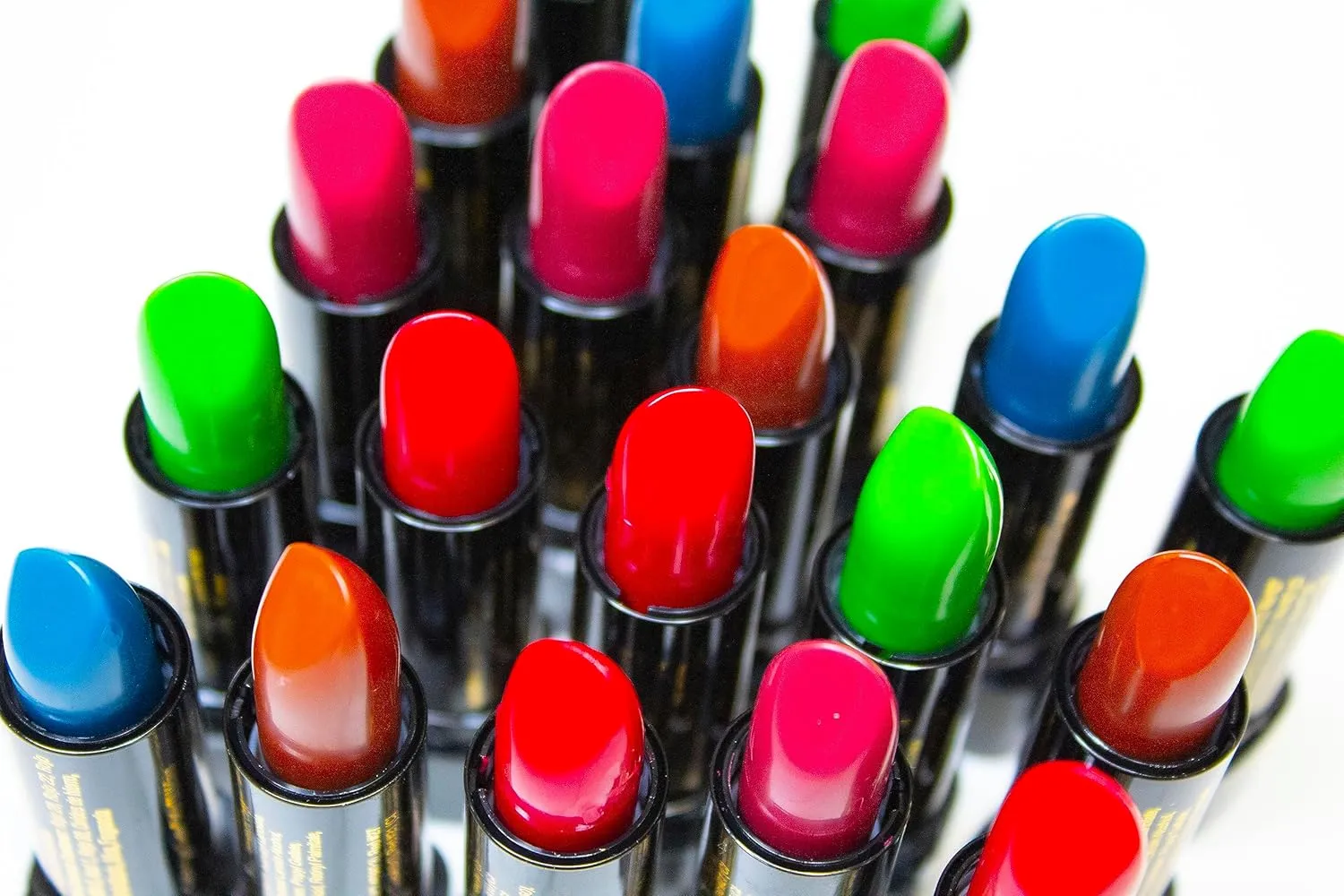 Lipstick pH Color Changing Long Lasting Magic Custom Lip Shade Made in the USA 12 hour long lasting non transfer with Vitamins A, C, & E, and Aloe Vera (Green (Pack of 5))