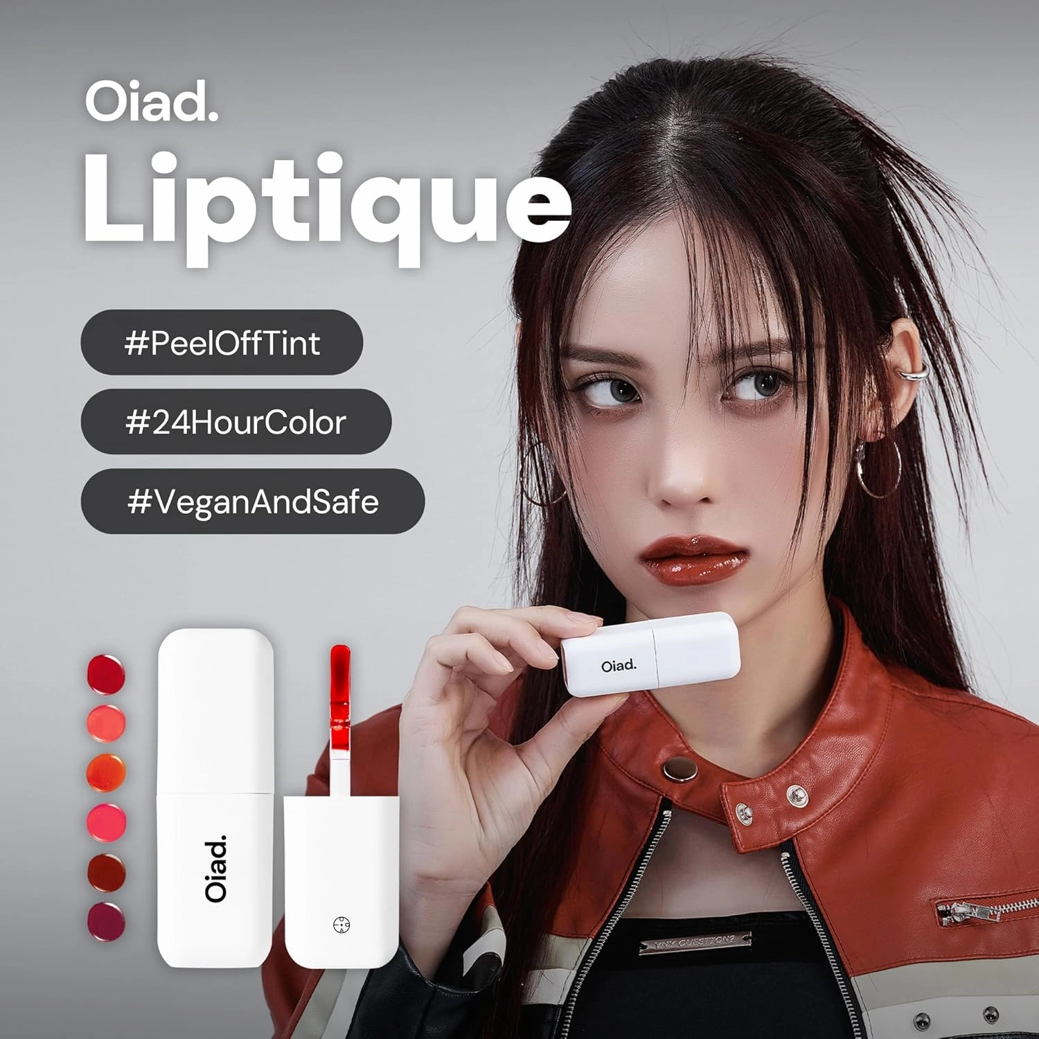 Liptique Korean Lip Stain Peel Off - 24 Hour Long Lasting Lip Tattoo, Waterproof & Transfer Proof, Nourishing & Hydrating Lip Tint for Women, Instant Plumping Lip Tints Peel Off (006 WINTTO)