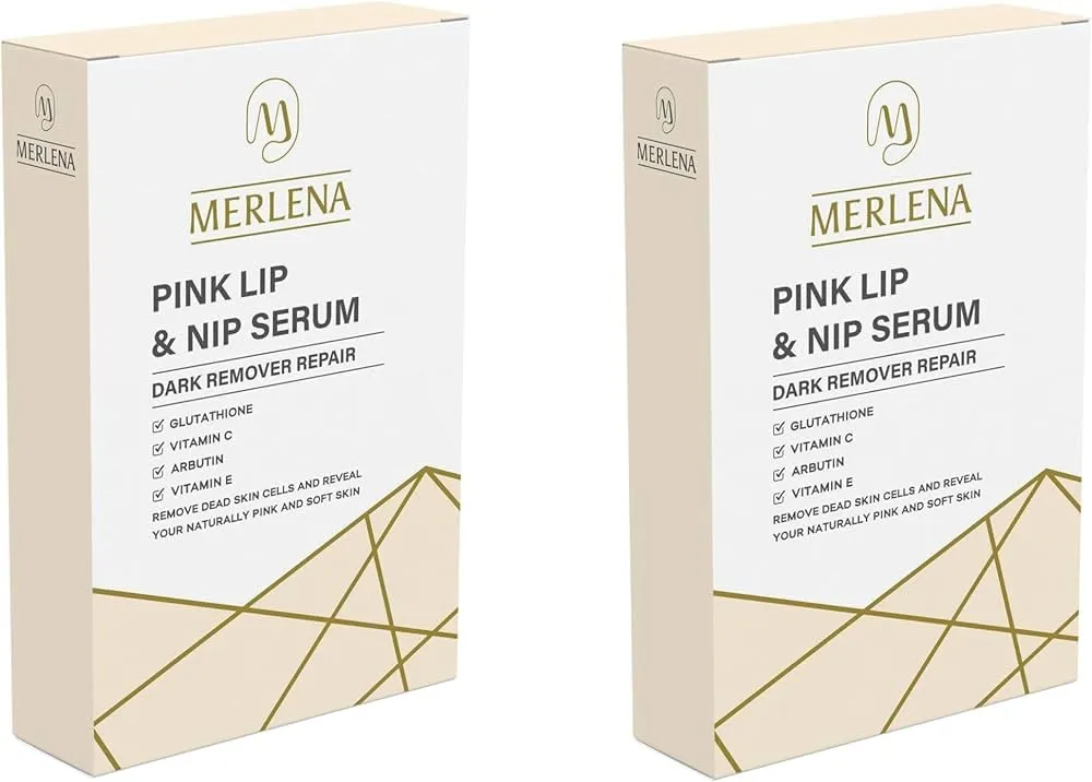 LipxMerlena | Lip & Skin Hydrating Serum | Hydrating Gel with Vitamin | for Dry or Dull Areas (8g), pack of 2