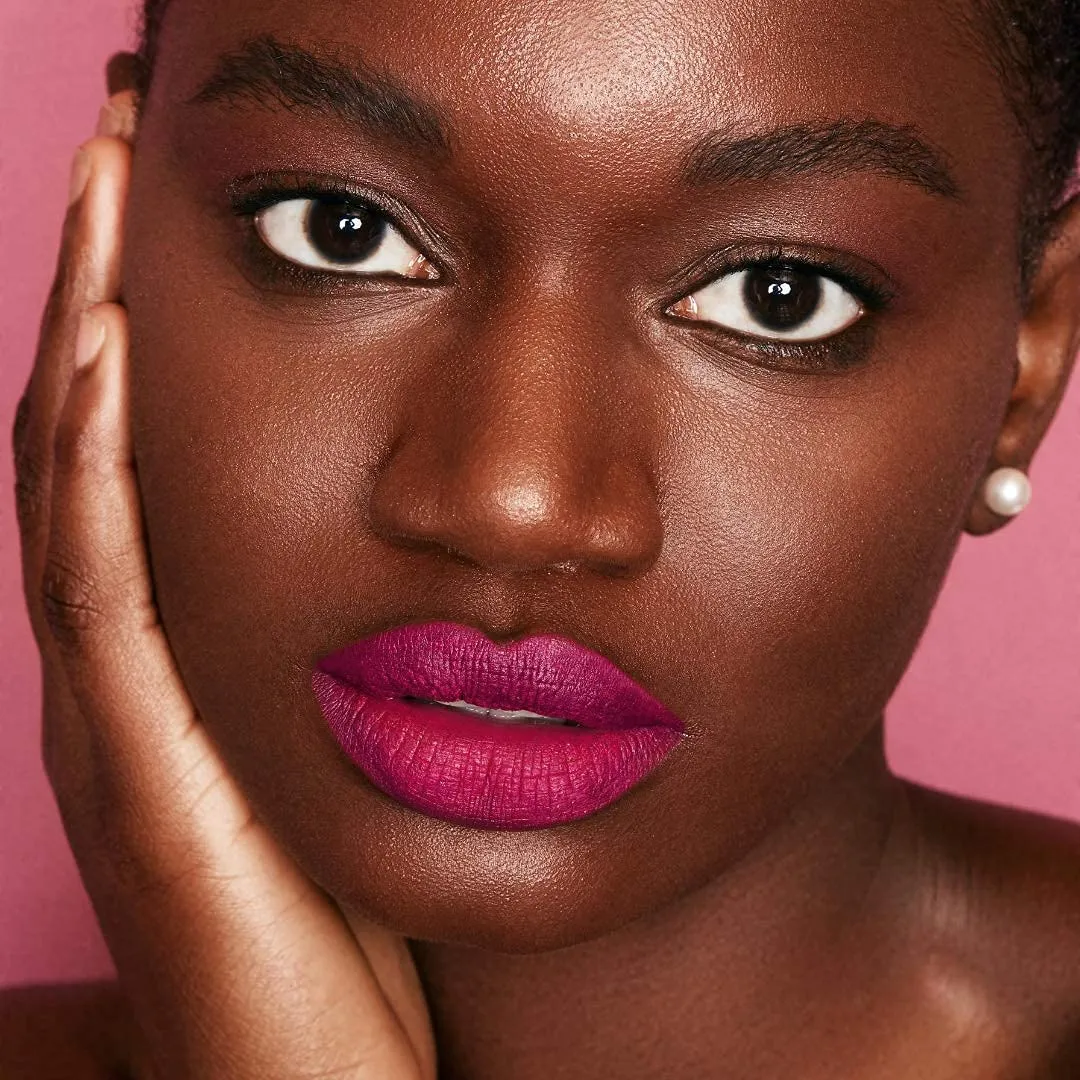 Liquid Lipstick for Women, Long Lasting All Day Wear, Matte, Vegan & Cruelty-Free, Hydrating, Healthy & Full Lips, Paraben Free, Oprah's Favorite Things 2023 (BRAVERY - FUSCHIA COLOR)