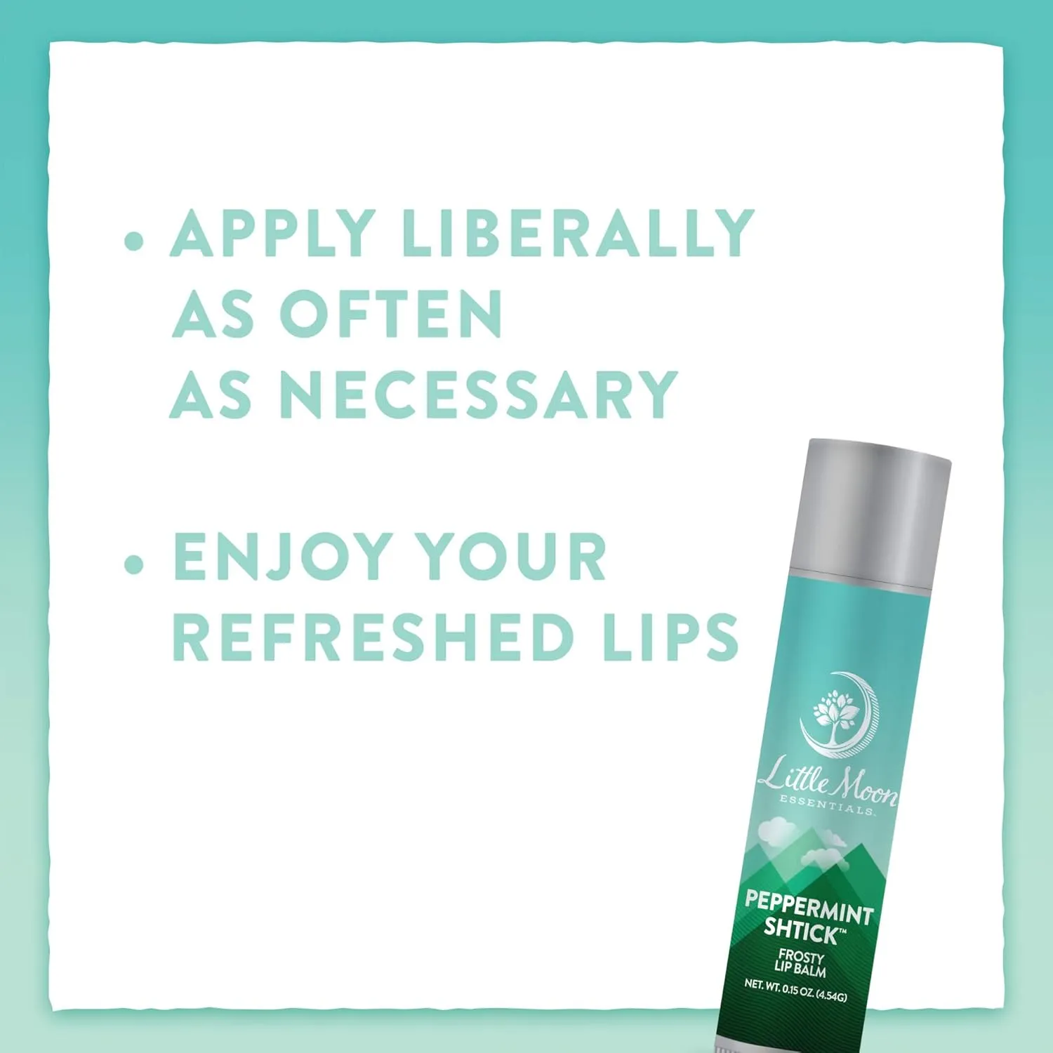 Little Moon Essentials Lip Balm (Peppermint Shtick, 3 Pack)