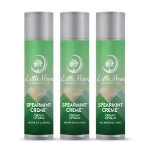 Little Moon Essentials Lip Balm (Spearmint Crème, 3 Pack)