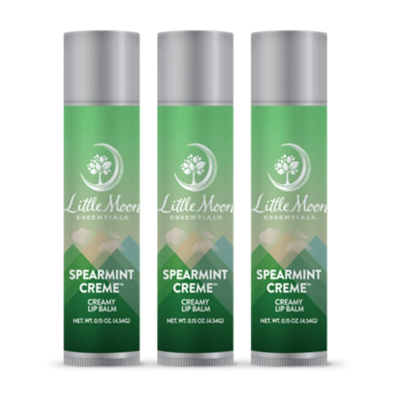 Little Moon Essentials Lip Balm (Spearmint Crème, 3 Pack)