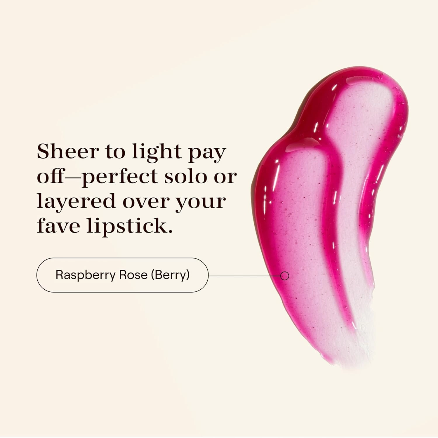 Live Tinted Softgloss Juicy Lip Gloss For Women – Hydrating Non-Sticky Lip Gloss with Hyaluronic Acid, Coconut Oil & Shea Butter – Sheer, Juicy Shine – Raspberry Rose .88 Oz