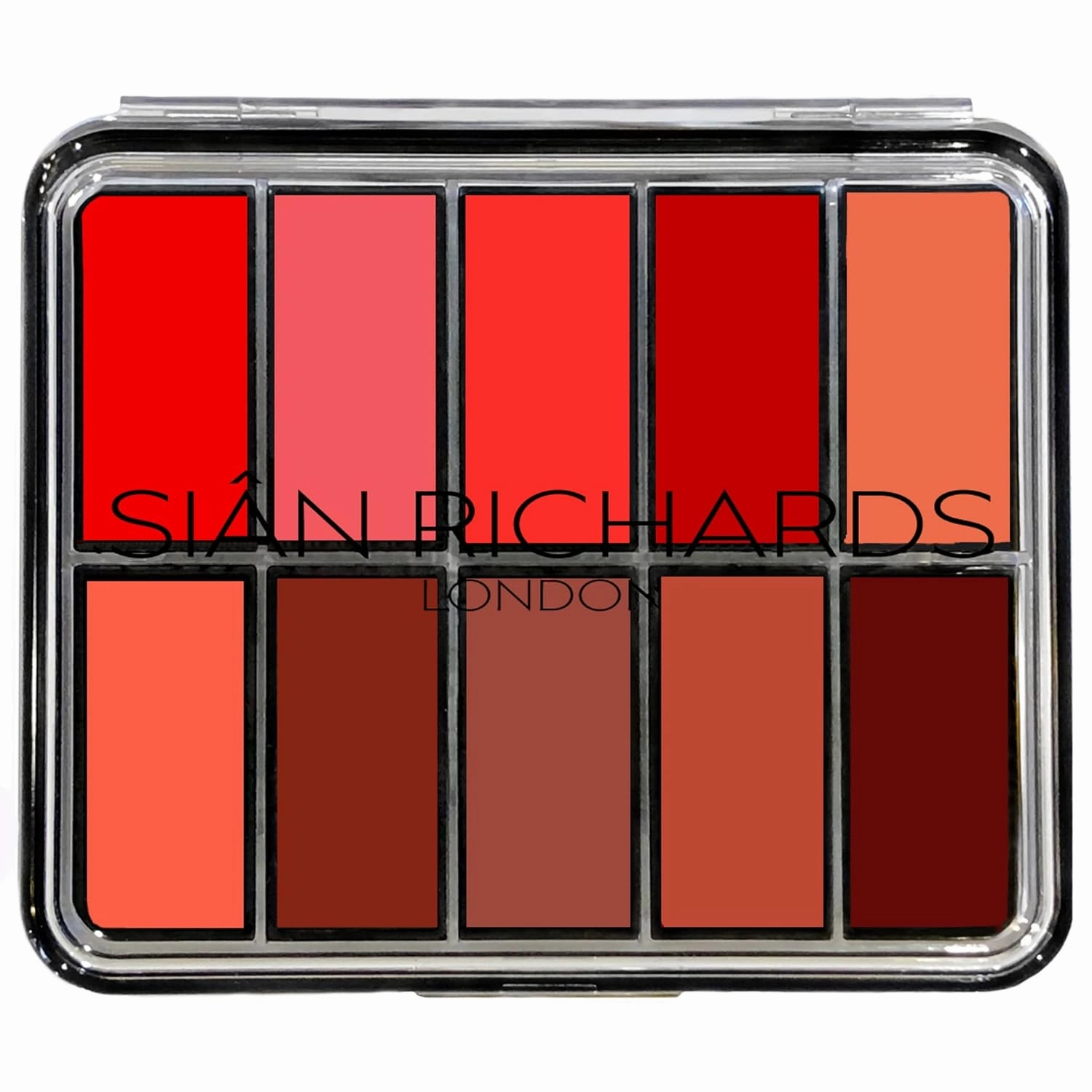 London Coraline Lipwear Coral 10 Colours Professional Lipstick Palette