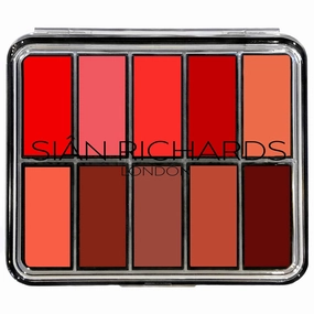 London Coraline Lipwear Coral 10 Colours Professional Lipstick Palette