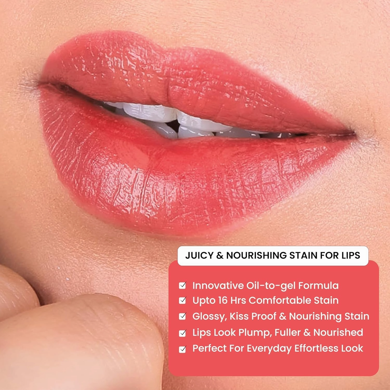 Long-Lasting Juicy Glossy Finish Lip Stain|Pack Of 3| Transfer-Proof, Gel-To-Oil, Plumping, Hydrating|Shade: Fresh Summer