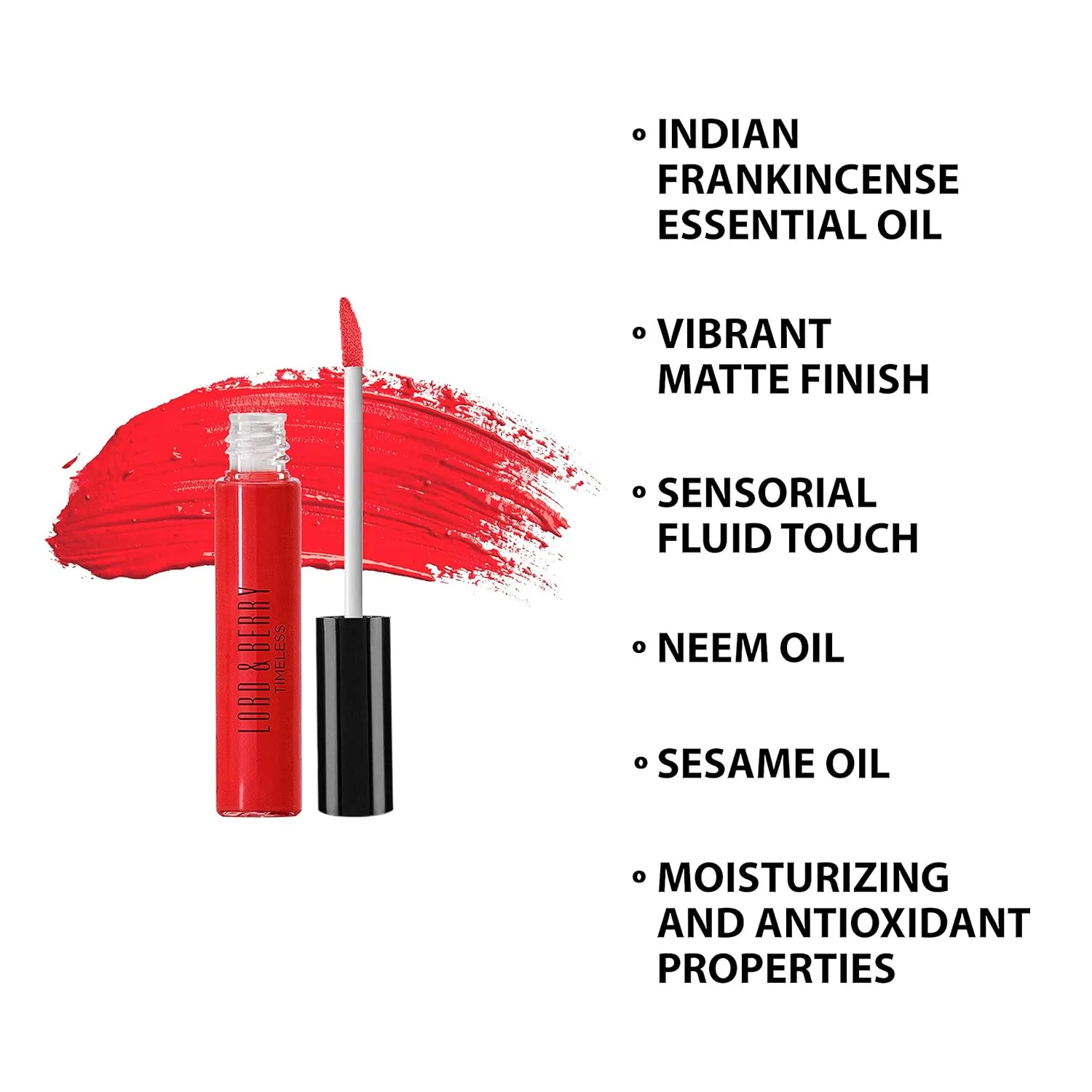 Lord & Berry Timeless Kissproof Semi Matte Liquid Lipsticks Ultra Light & Thin Coverage For Smooth & Nourished Lips Long Lasting Lipstick For Women, Vegan & Cruelty Free Makeup