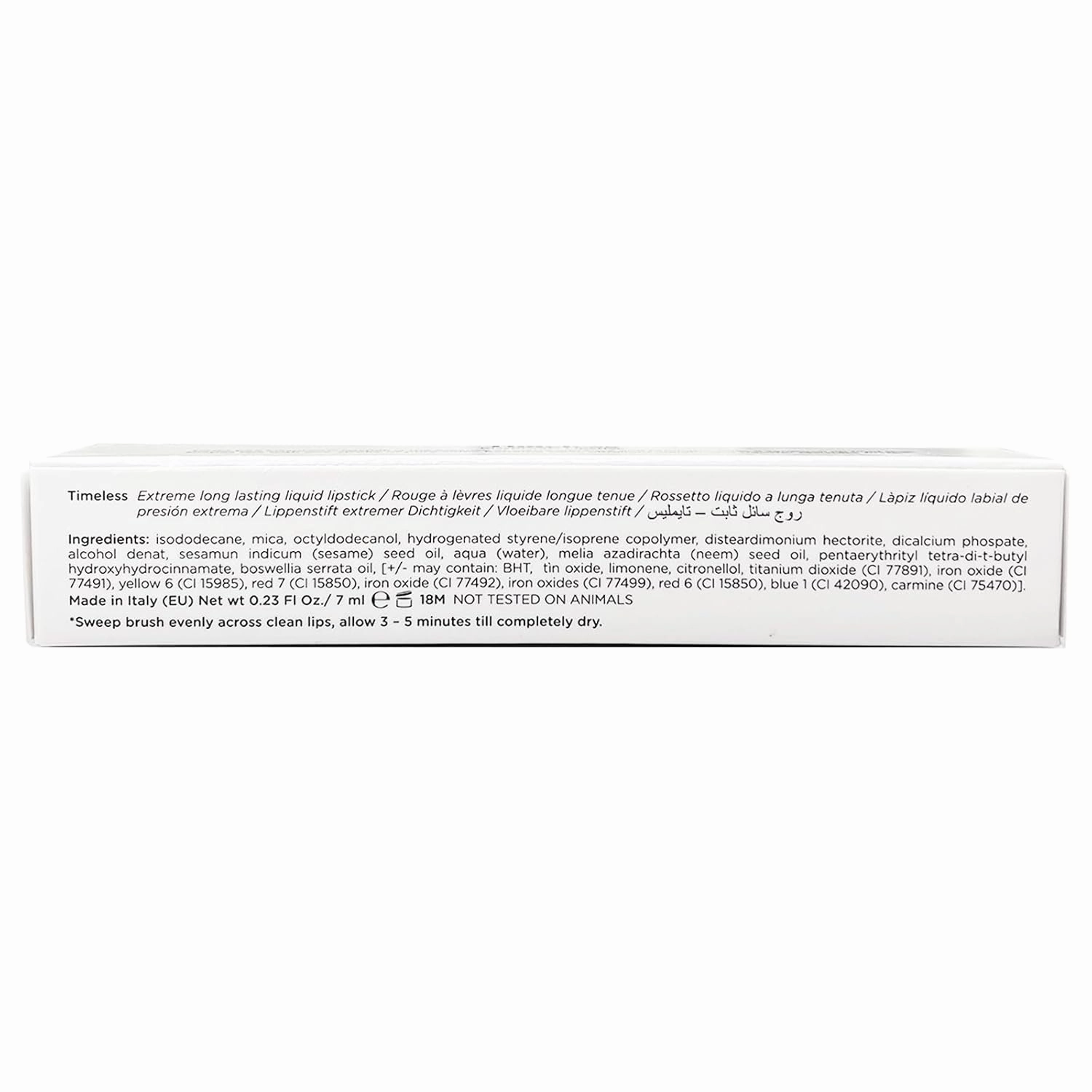 Lord & Berry Timeless Kissproof Semi Matte Liquid Lipsticks Ultra Light & Thin Coverage For Smooth & Nourished Lips Long Lasting Lipstick For Women, Vegan & Cruelty Free Makeup