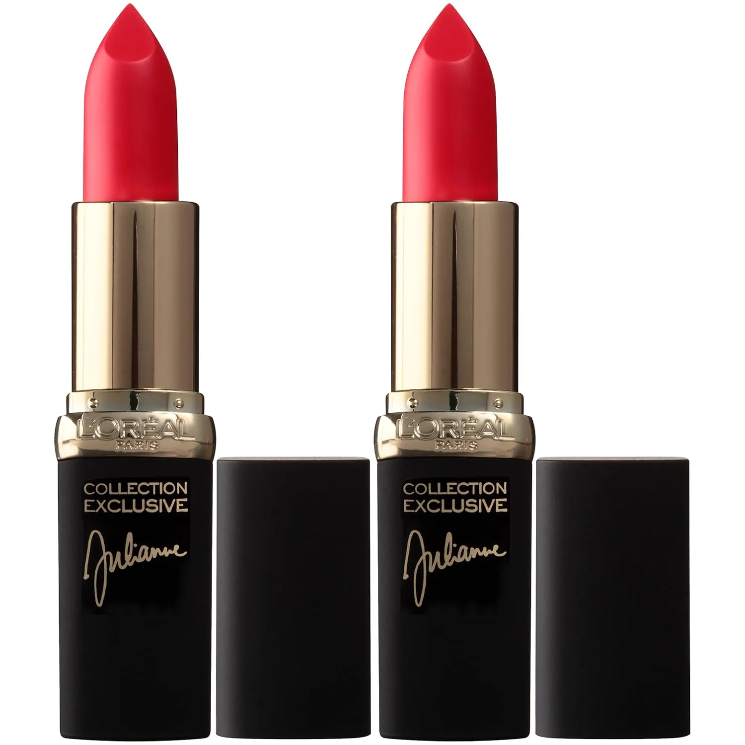 L'Oreal Paris Cosmetics Color Riche Collection Exclusive Lipstick, 401 Julianne's Red, 2 Count