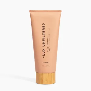   Lux Unfiltered N°32 Deep Gradual Self Tanner, Hydrating Self Tanning Lotion with Shea Butter & Squalane - Non-Sticky, No Transfer, Natural-Looking Tan - Vegan & Cruelty-Free Sunless Tanner - Santal