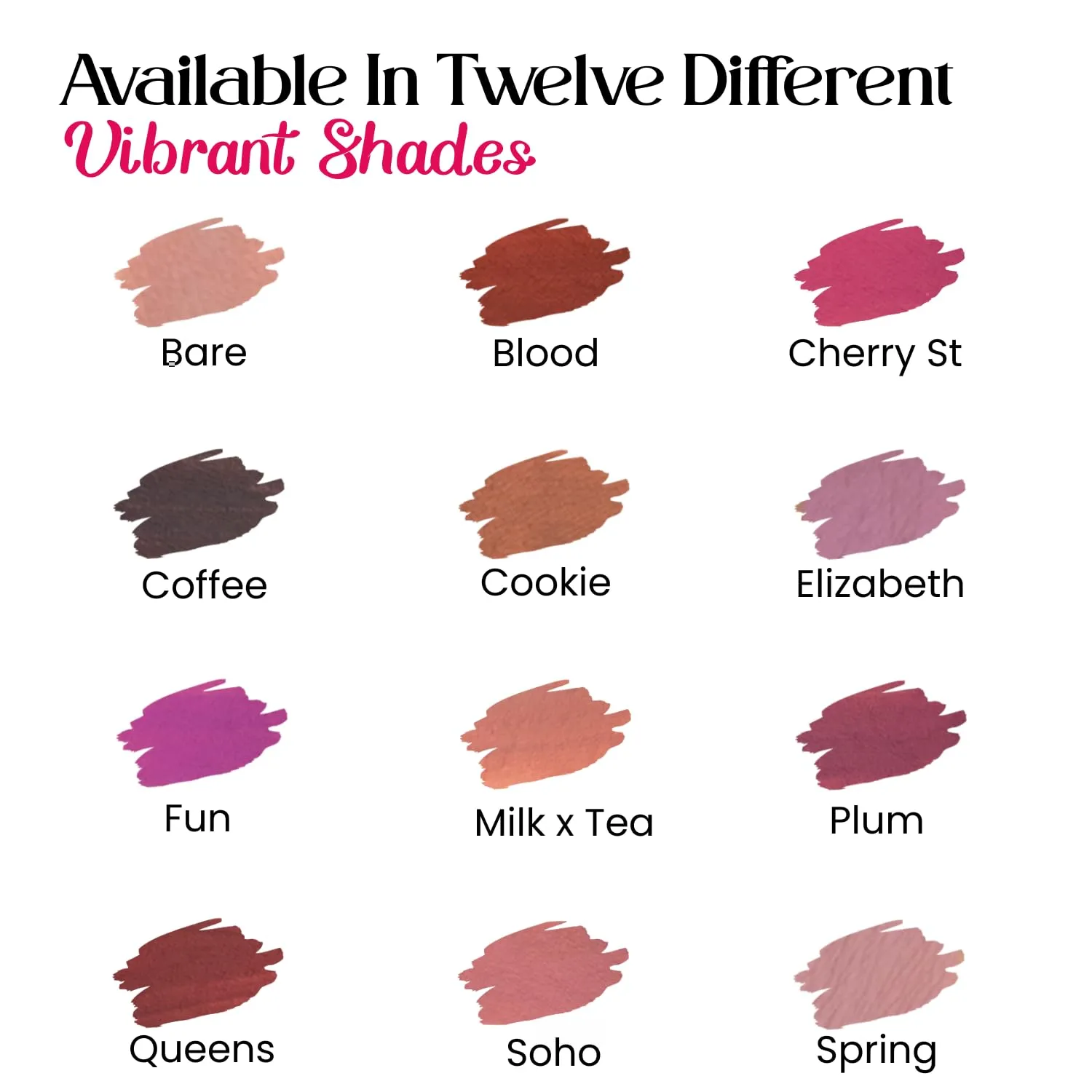 M2U NYC (Queens Rosewood Matte Liquid Lipstick – Long Lasting High Impact Color with Up to 17H Wear – Matte Lipstick for Women – No Budge, Lightweight Creamy Vegan Formula Infused with Jojoba Oil