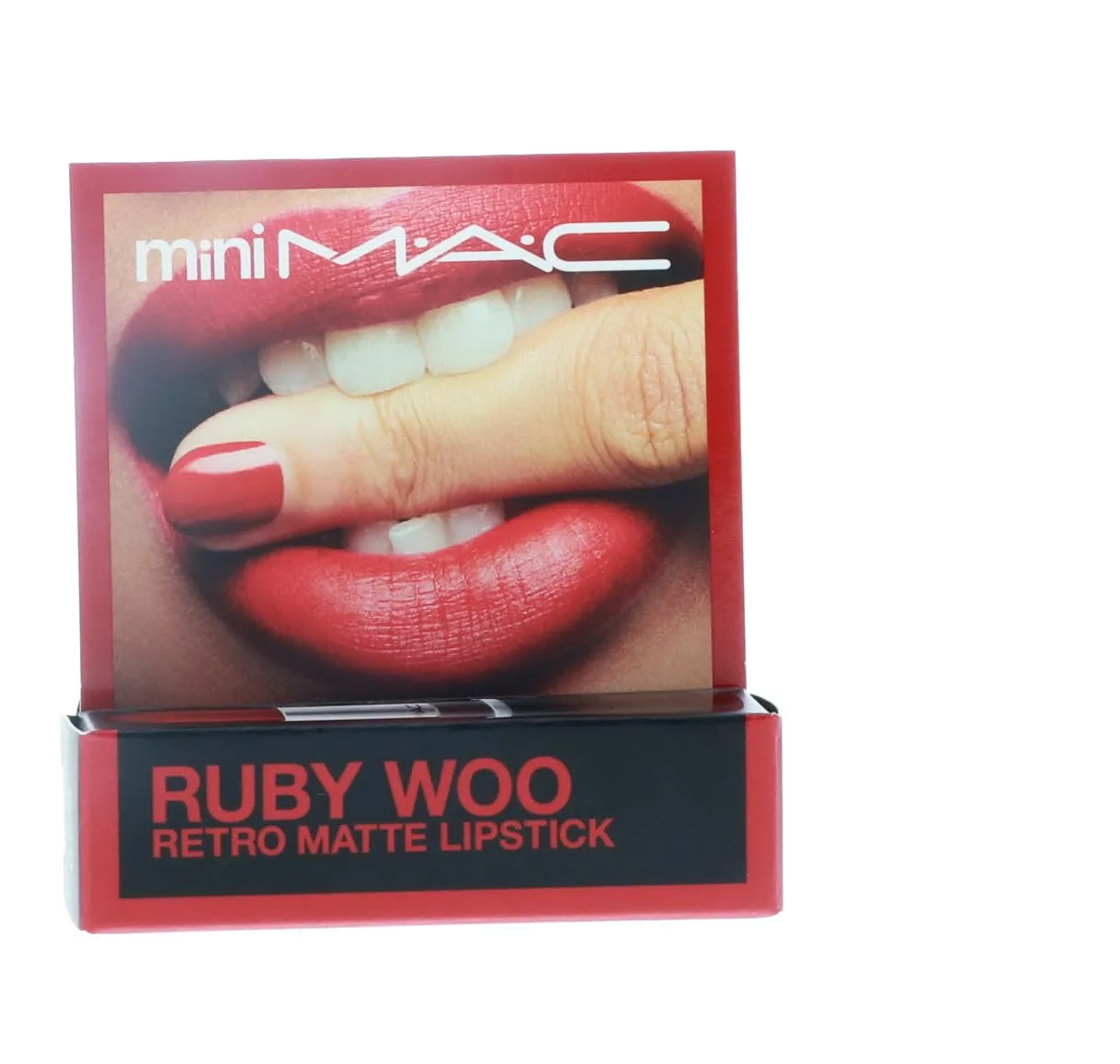MAC Little Lipstick Color Ruby Woo, Red, Mini (MACS7P004)