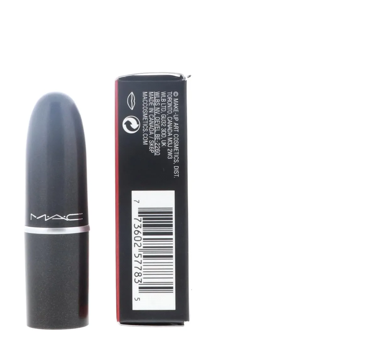 MAC Little Lipstick Color Ruby Woo, Red, Mini (MACS7P004)