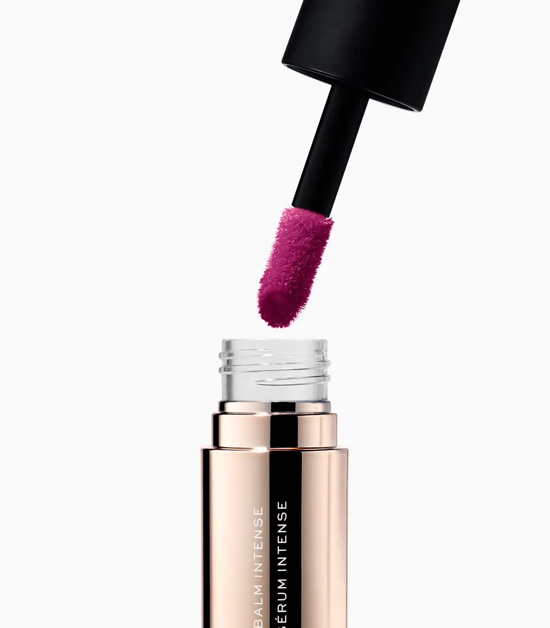 MAKE Beauty Serum Balm Intense, Hydrating Lip Gloss. Pigmented Vegan Moisturizing Lip Oil with Plumping Effect. Lip Emollient Treatment for Soft, Smooth, Shiny Lips - Shade, Lilac Layer 