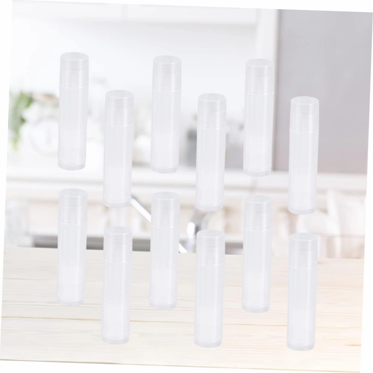 Make Your Own Lip Balms 100pcs Bulk Empty Tubes with Push Wheel Mechanism