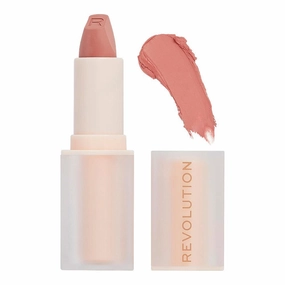 Makeup Revolution Lip Allure Satin Lipstick, 3.2g, Queen Pink