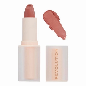 Makeup Revolution Lip Allure Satin Lipstick, 3.2g, Wifey Dusky Pink