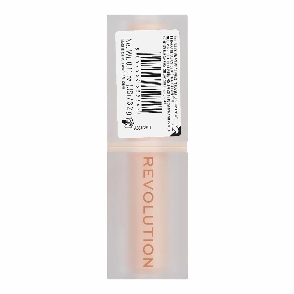 Makeup Revolution Lip Allure Satin Lipstick, 3.2g, Wifey Dusky Pink