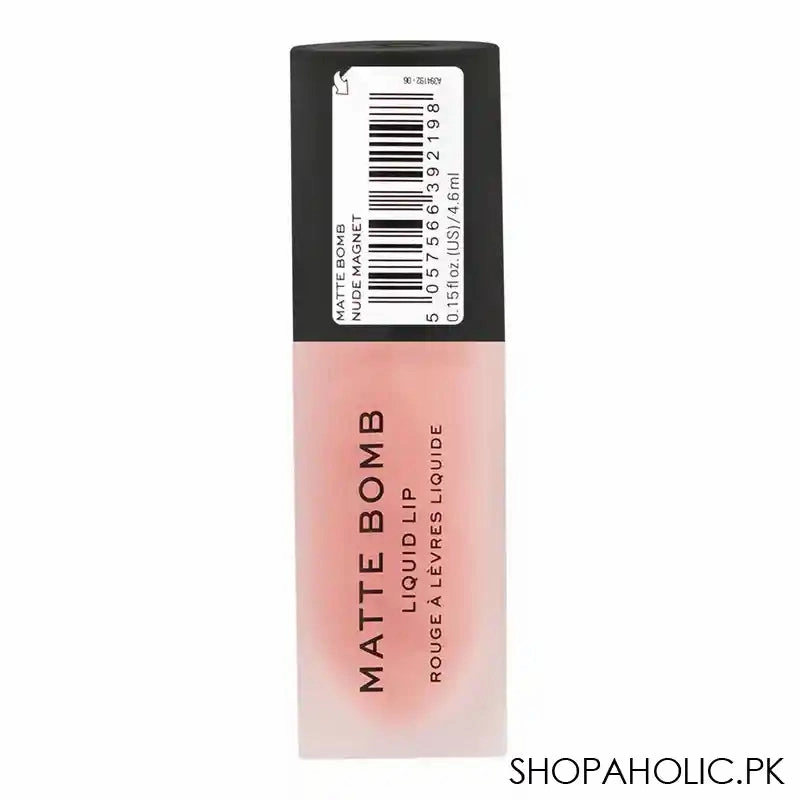 Makeup Revolution Matte Bomb Liquid Lipstick, Nude Magnet, 4.6ml