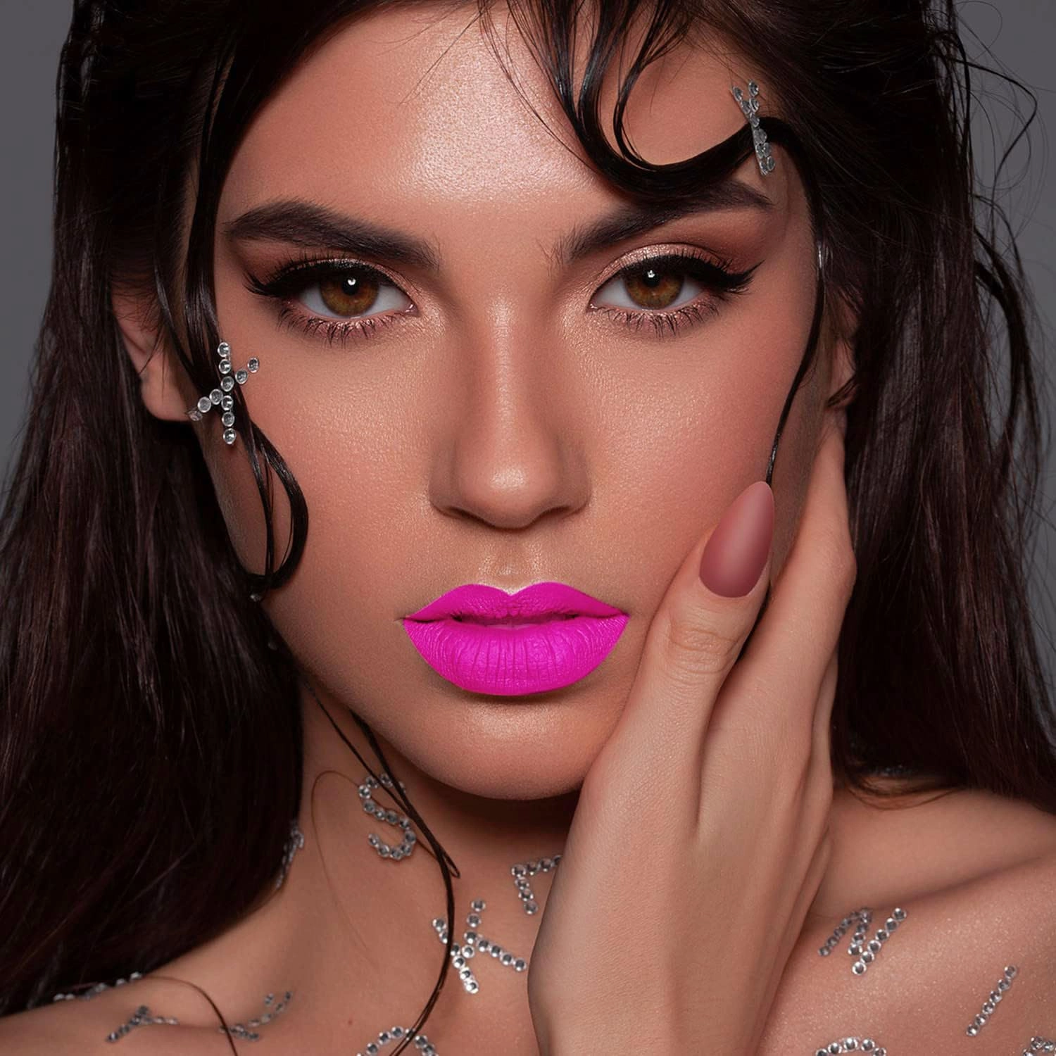 MAKI YIKA Pink Lipstick Set for Women - Long Lasting Hot Pink, Nude Transferproof Cruelty-Free Lip Color