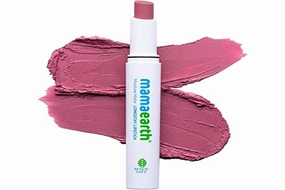 MAMAEARTH Moisture Matte Lipstick (08 - Pink Tulip) | Infused with Vitamin E | 12-Hour Long Stay & 8-Hour Moisture Lock | Cruelty-Free & Smudge-Proof | 0.07 Oz/2g