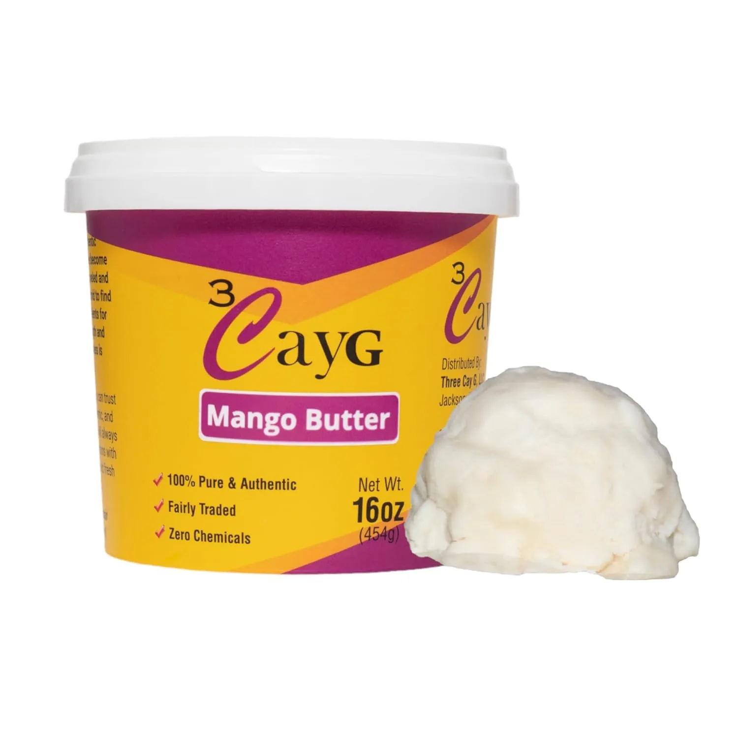 Mango Butter All Natural 1LB Body Butter Lotion- Great for Soap Making-Naturally Refined