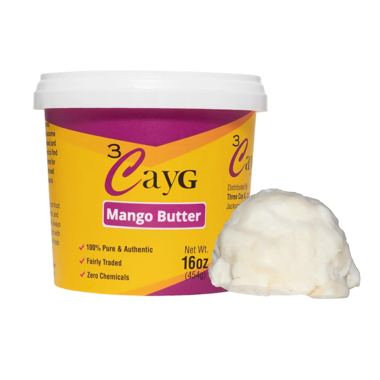 Mango Butter All Natural 1LB Body Butter Lotion- Great for Soap Making-Naturally Refined