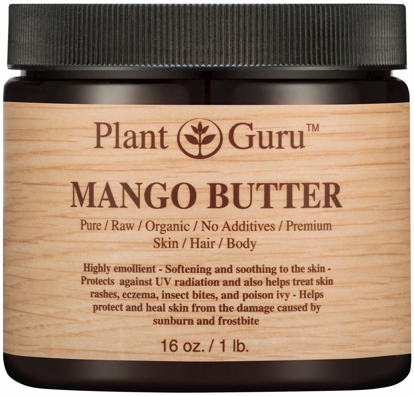 Mango Body Butter 16 oz. 100% Pure Raw Fresh Natural Cold Pressed. Skin Body and Hair Growth, DIY Creams, Balms, Lotions, Soaps.