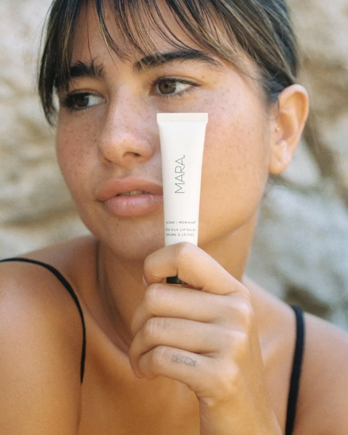 MARA - Natural Sea Silk Lip Balm With Algae   Moringa | Plant-Based Skin Care, Hypoallergenic | Moisturize, Plump   Soothe Dry, Chapped Lips (Clear, 0.5 oz | 15 ml)