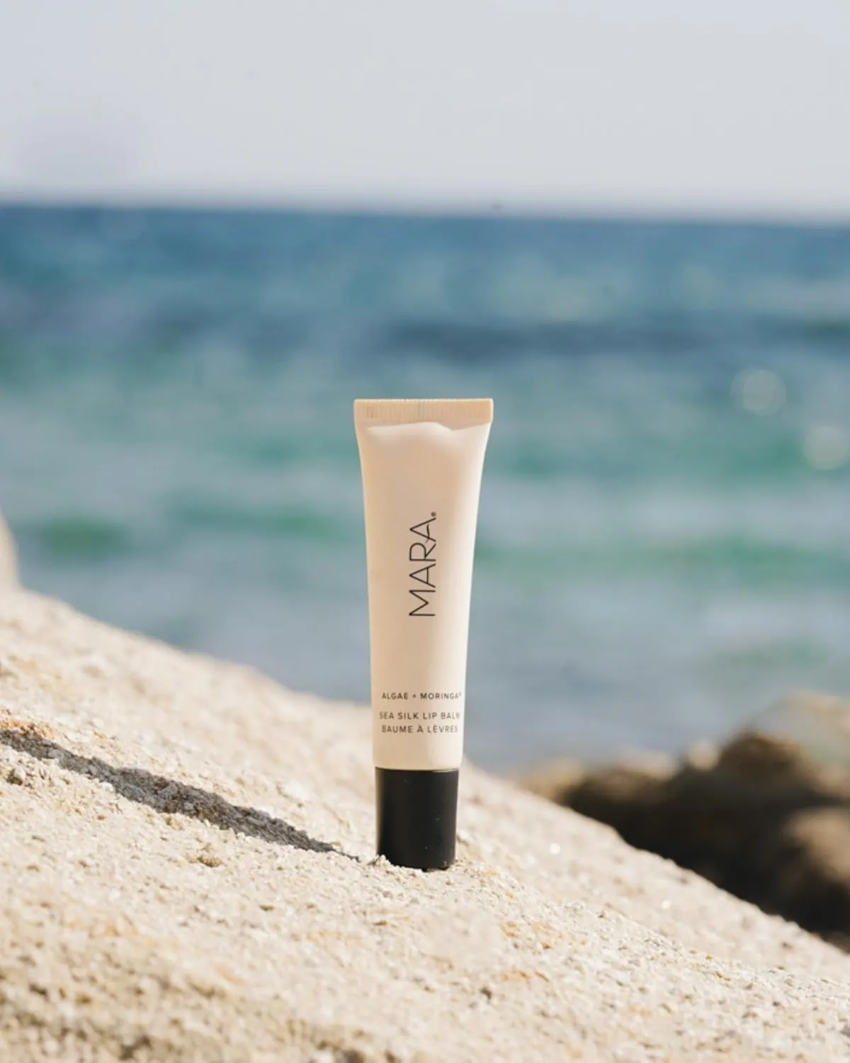 MARA - Natural Sea Silk Lip Balm With Algae   Moringa | Plant-Based Skin Care, Hypoallergenic | Moisturize, Plump   Soothe Dry, Chapped Lips (Clear, 0.5 oz | 15 ml)