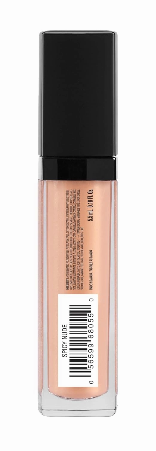 Marcelle Lux Gloss Crème, Spicy Nude, Hypoallergenic and Fragrance-Free, 0.19 fl oz