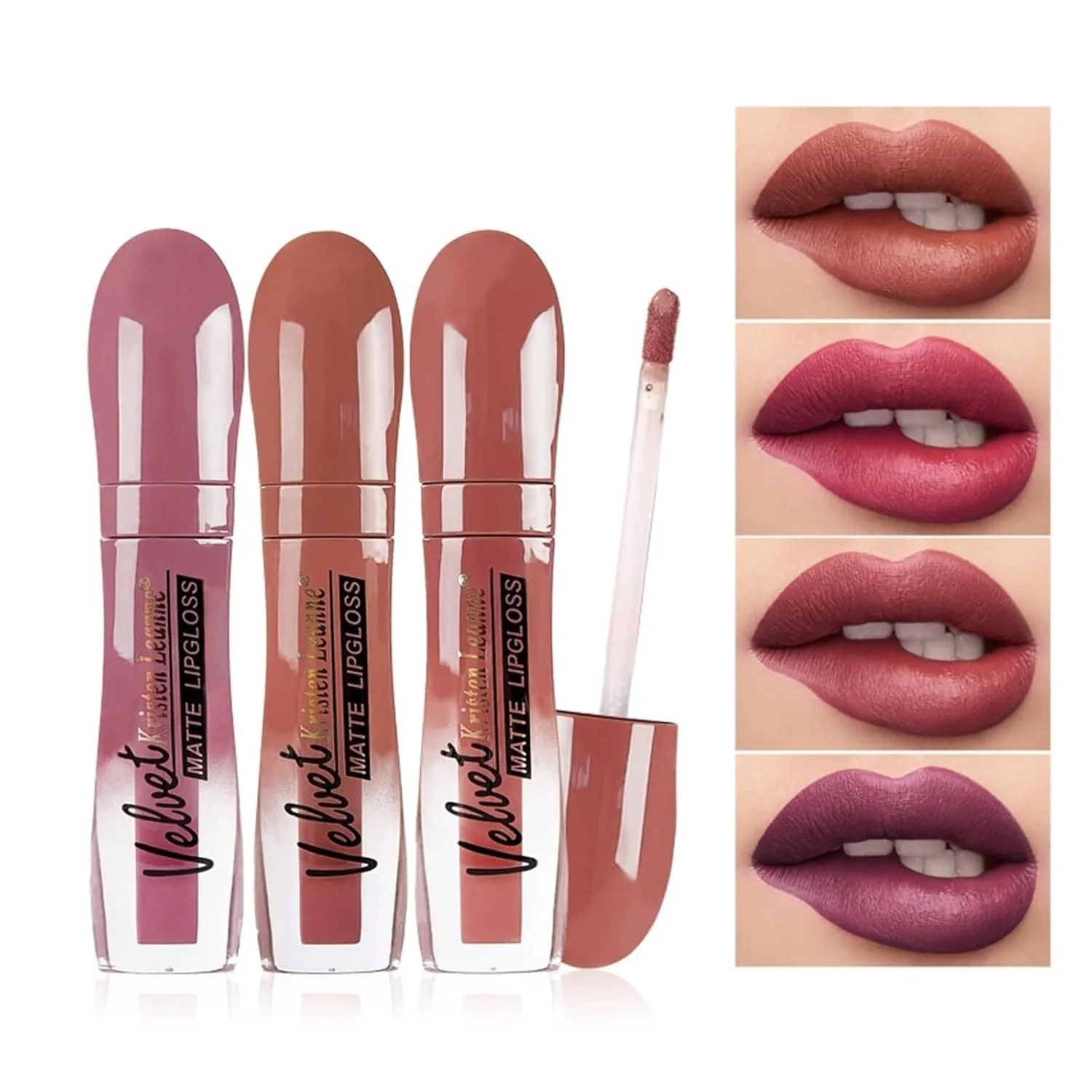 Matte lip gloss matte lipstick non-stick cup does not fade lip gloss makeup (Color : 804, Size : 5ML)