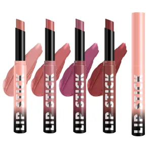 Matte Lipstick - Long Lasting Lipstick | Lightweight Lippstick For Women | Long-Lasting Waterproof Lip Gloss | Lightweight & Hydrating 4-Pack For All-Day Wear, Parties, Weddings, And Date Nights