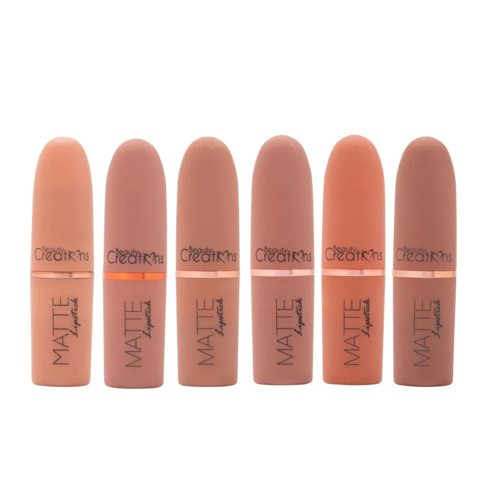 Matte Lipsticks By Beauty Creations Cosmetics (BARE LIPSTICK SET)